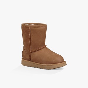 Ugg Classic II Short Waterproof Kids All-Weather Boots Brown (7841HZWOQ)